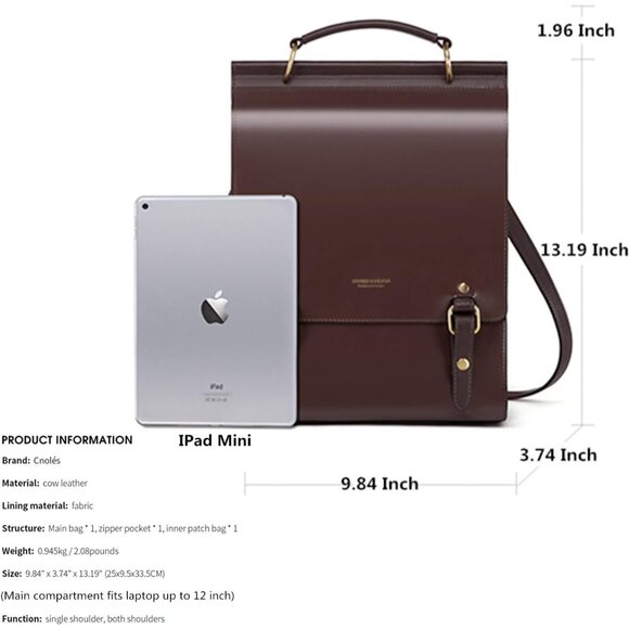 ✨Women Brown Leather Backpack Purse Fashion Ladies Bags Casual Travel Bags main image 6